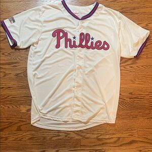 Phillies White Baseball Jersey
